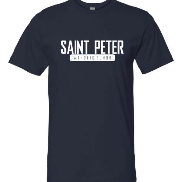 Saint Peter Catholic School | SPCS Block Logo | Cotton Tee |  Multiple Colors