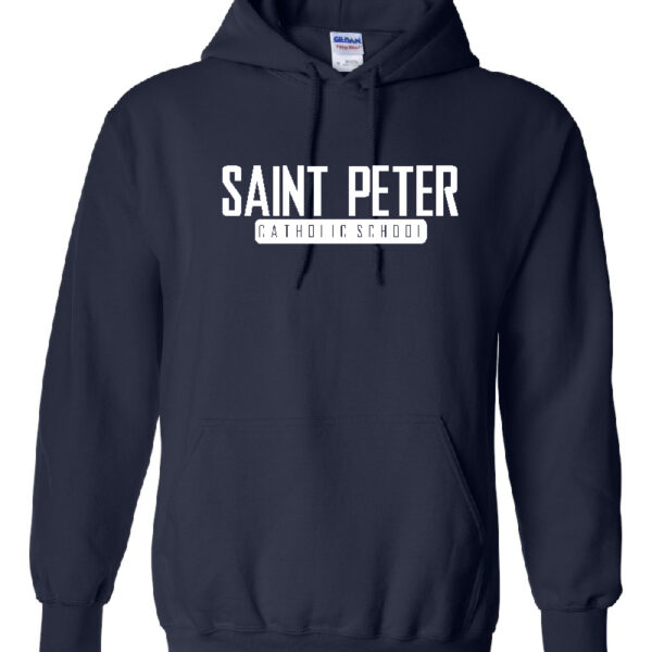 Alternative view of Saint Peter Block | Hooded Cotton Sweatshirt | Multiple Colors