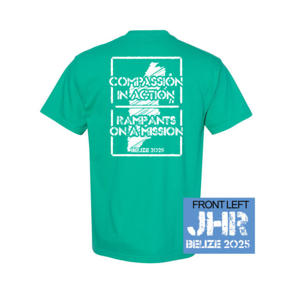 Alternative view of JH Rose | Belize Trip | Compassion Design | Comfort Color Tee