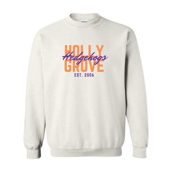 Alternative view of Holly Grove Elementary | Script Design | Crewneck Sweatshirt