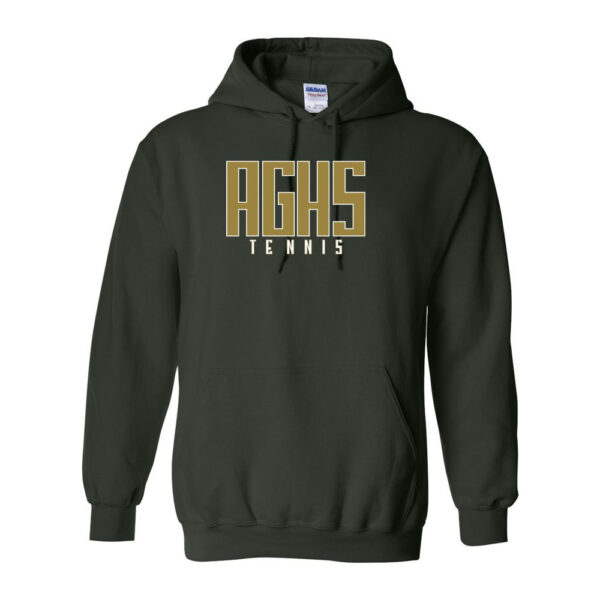 AGHS Tennis | Cotton Hooded Sweatshirt | Word Logo