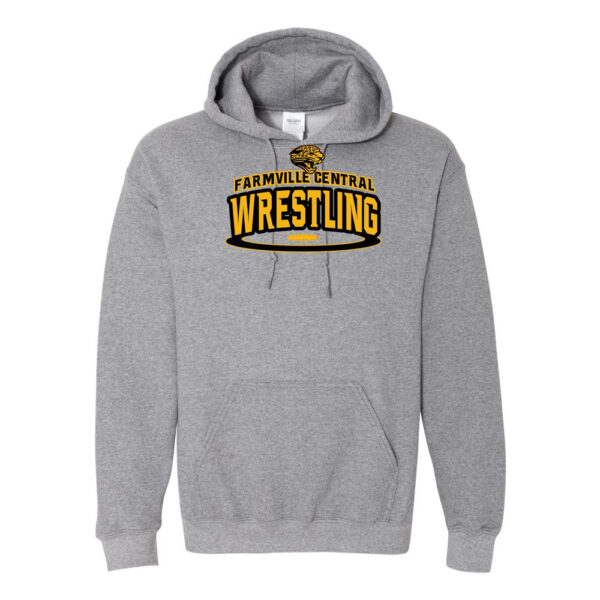 Alternative view of Farmville Central Wrestling | Cotton Hooded Sweatshirt