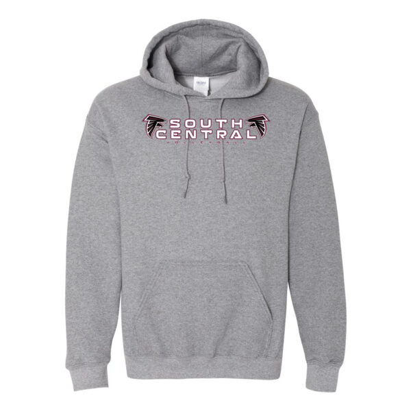 Alternative view of South Central Volleyball | Cotton Hooded Sweatshirt | SC Word Logo | Multiple Colors