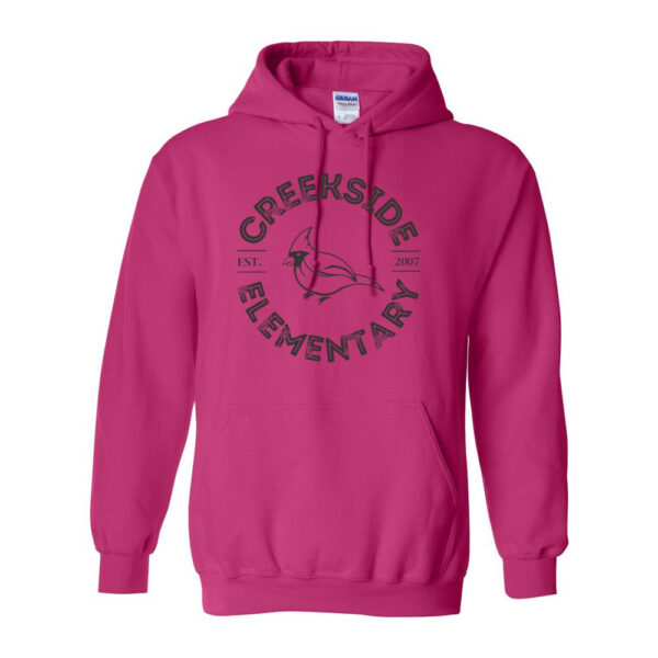 Alternative view of Creekside | Cotton Hooded Sweatshirt | Circle Design
