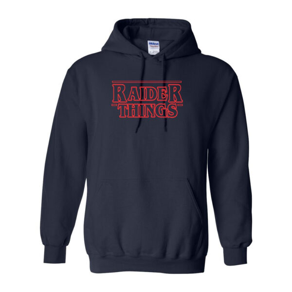 Alternative view of AG Cox Middle | Cotton Hooded Sweatshirt | Raider Things Design