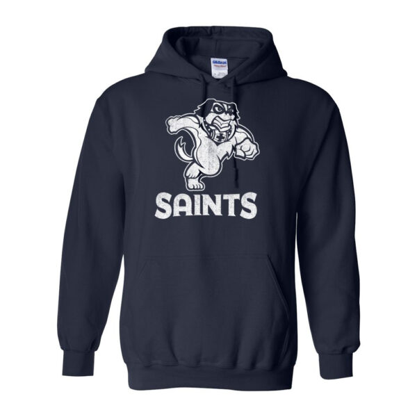 John Paul II | Distressed Mascot | Cotton Hooded Sweatshirt | Multiple Colors