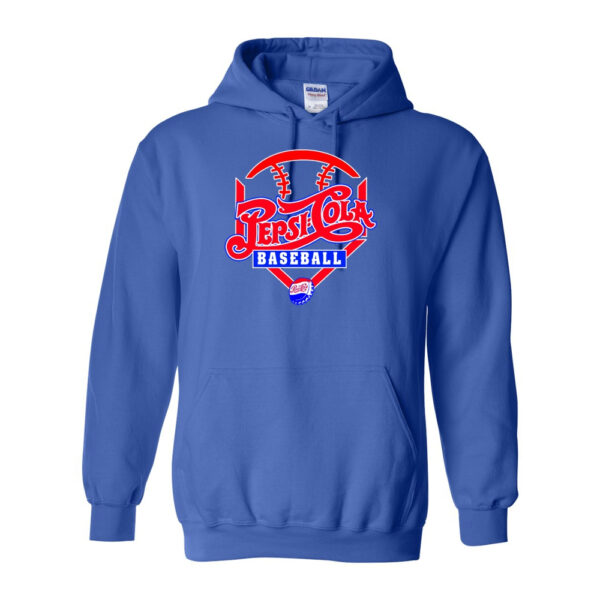 Alternative view of Pepsi Baseball | Cotton Hooded Sweatshirt | Diamond Ball Logo