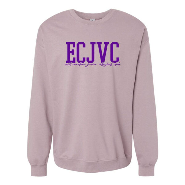 Alternative view of ECJVC | ECJVC Block Script Logo | Softstyle Crewneck Sweatshirt