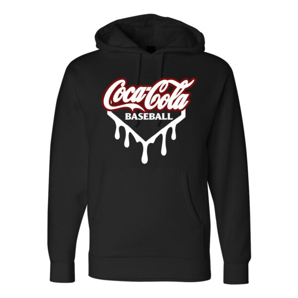 Alternative view of Coke Baseball | Drip Logo | Independent Cotton Hoodies