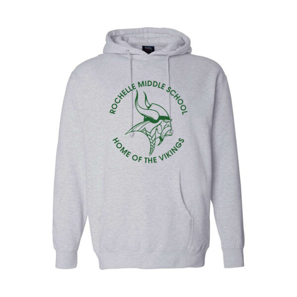 Alternative view of Rochelle Middle | Circle Design | Hooded Sweatshirt