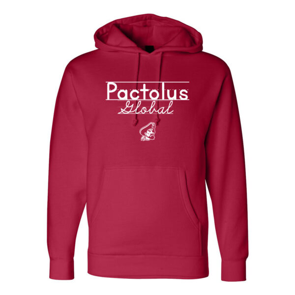 Alternative view of Pactolus Global | Handwriting Design | Hooded Sweatshirt