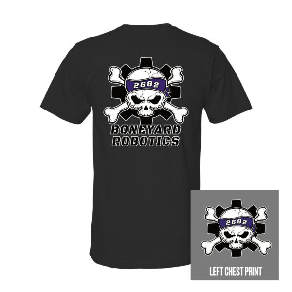 Alternative view of Boneyard Robotics| Cotton T-Shirt