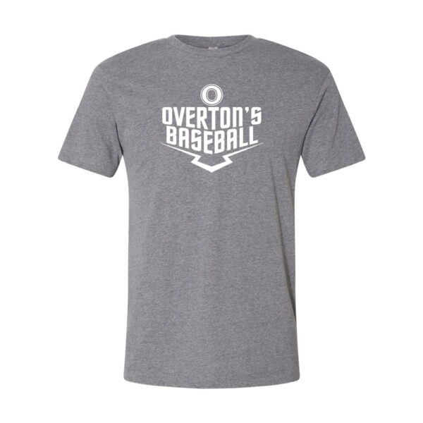 Alternative view of Overton's Baseball | Plate Design | Cotton Tee