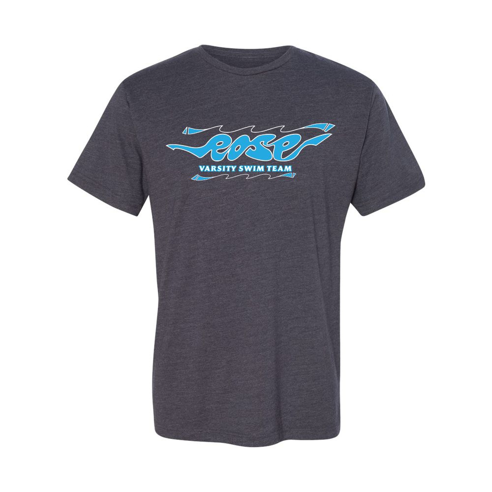 JH Rose Swimming | Hand-Drawn Logo | Cotton Tee | Multiple Colors - Image 2