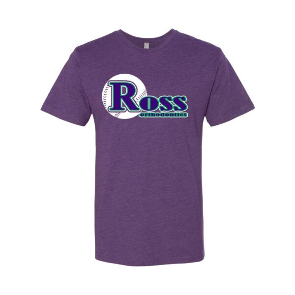 Ross Baseball | Short-Sleeve Cotton Tee | Full Front Logo