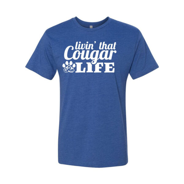 Alternative view of GR Whitfield | Cougar Life | Cotton Tee | Multiple Colors & Design Option