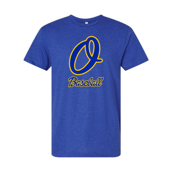 Alternative view of Optimist Baseball | Cursive O Logo | Cotton Tee