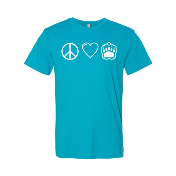 WH Robinson | Peace, Love, & Bears | Cotton T-Shirt | Multiple Colors