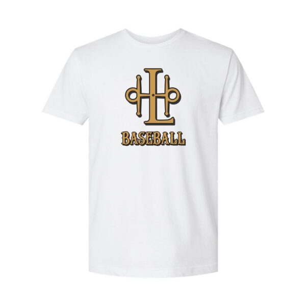 Alternative view of Lee & Harrell Baseball | LH Logo | Cotton Tee