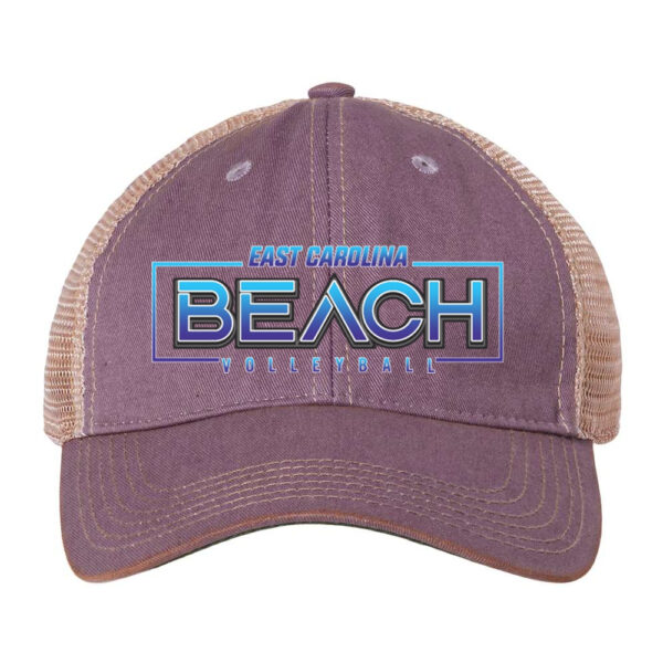 Alternative view of EC Beach | Word Logo | LEGACY - Old Favorite Trucker Cap