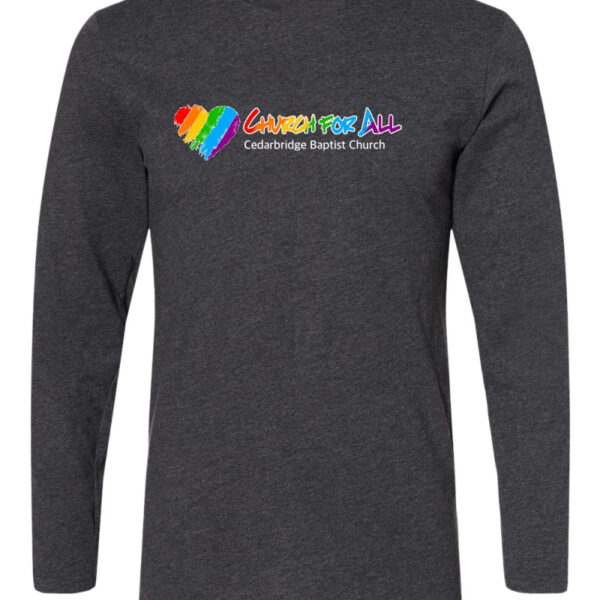 Alternative view of Church For All | 100% of Proceeds Benefit Cedarbridge Love Wins | Cotton Tee |  Multiple Styles