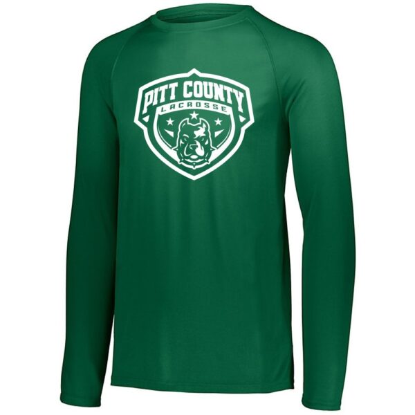 Alternative view of Pitt County Lacrosse Long-Sleeve Performance Tee | Shield Logo | Multiple Colors
