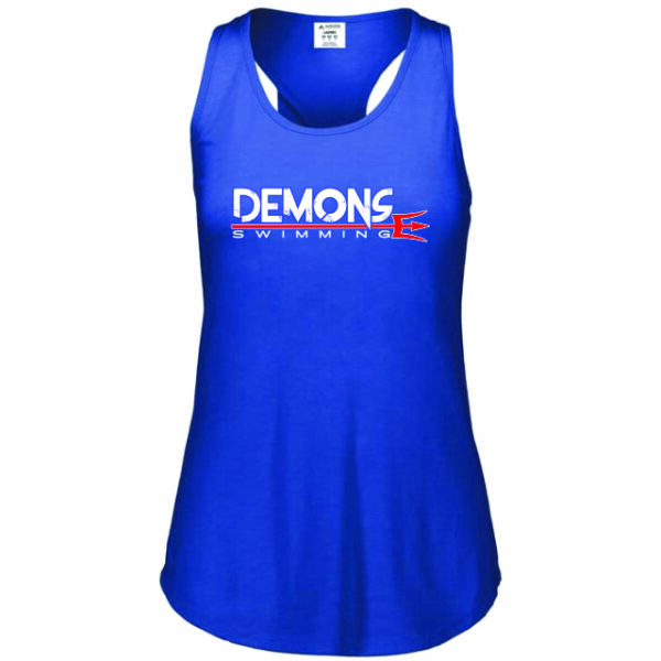 Darnestown Swim Team | Word Logo | Lux Triblend Tank Top Lux Royal