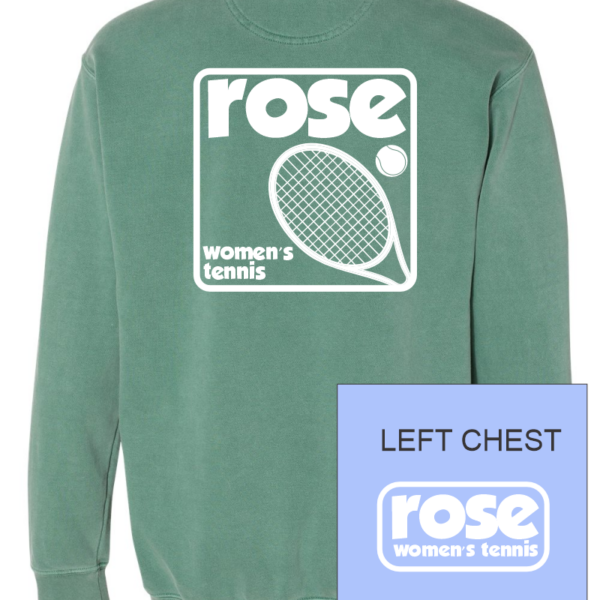 JH Rose Tennis | Retro Logo | Comfort Colors Crewneck Sweatshirt