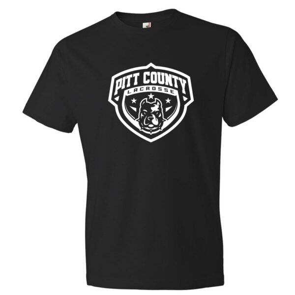 Pitt County Lacrosse Cotton Tee | Shield Logo | Multiple Colors
