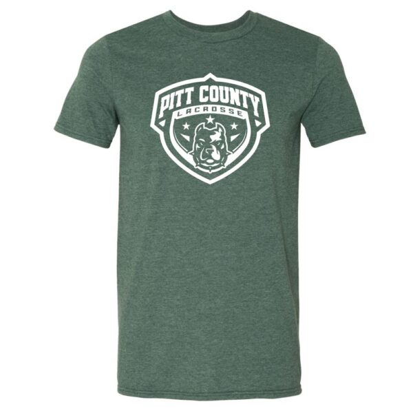 Alternative view of Pitt County Lacrosse Cotton Tee | Shield Logo | Multiple Colors