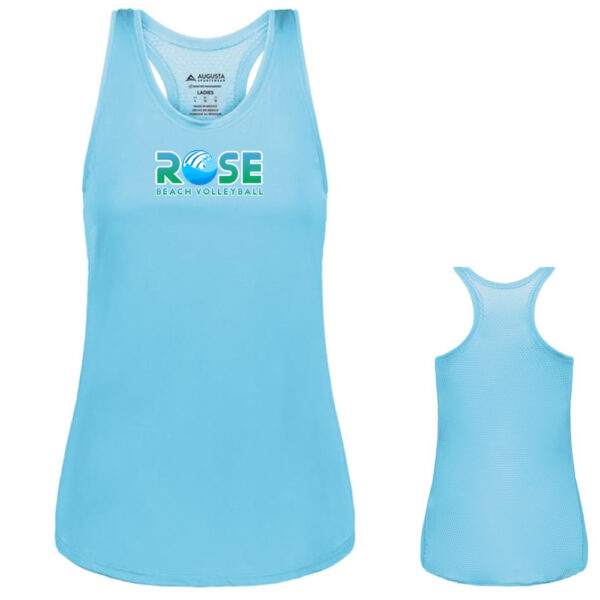 Alternative view of Rose Beach | Women's Sojourner Tank | Small Logo Center - Select Design